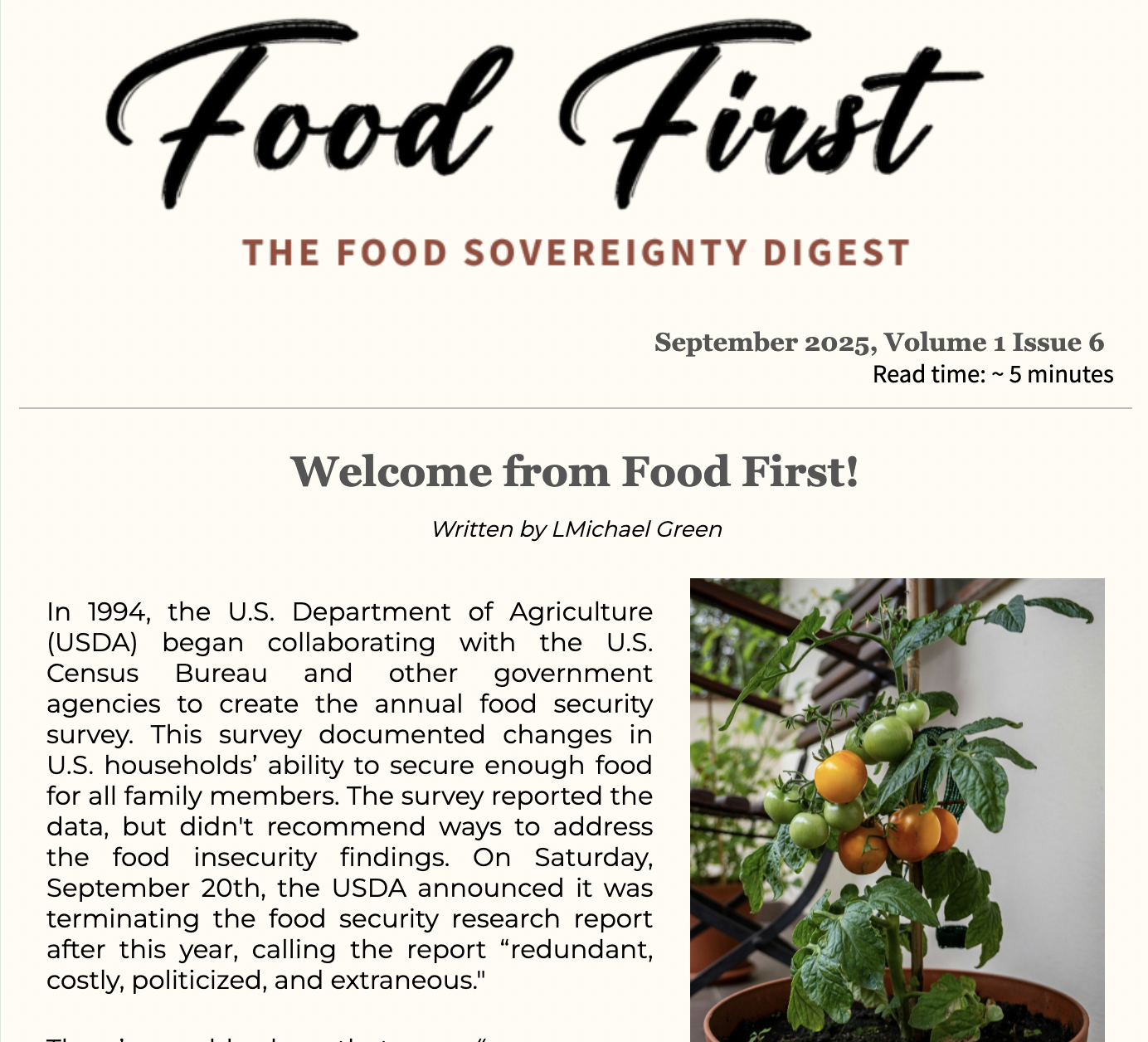 September  2025, Volume 1 Issue 6